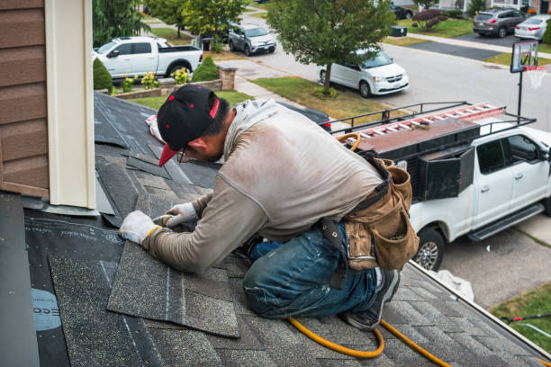 Professional Gutter Installation technician working in Thurmont, MD